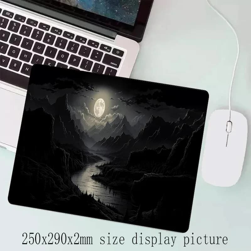 Tapis de souris XXL Clair de lune - 900 x 400 mm - Antidérapant - Image 2