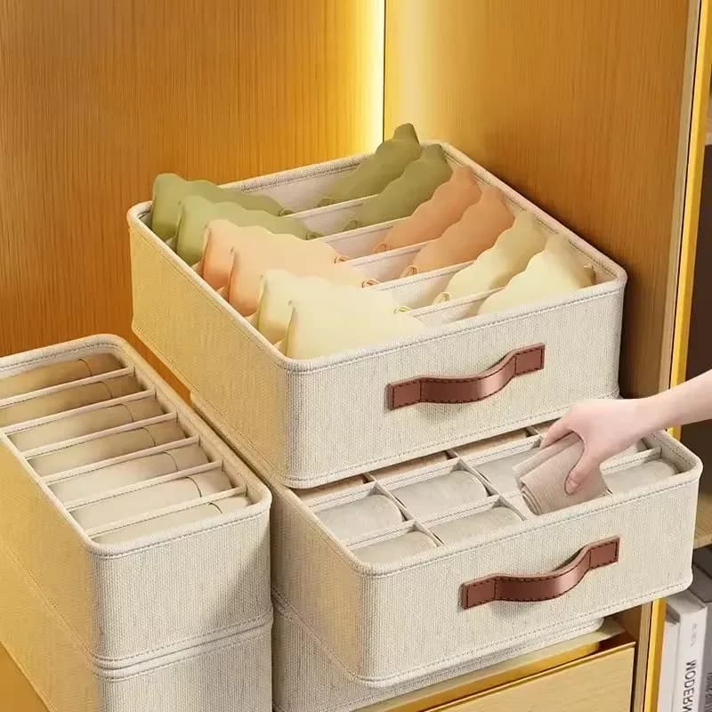 Organisateur de rangement pour sous-vêtements, soutiens-gorge et chaussettes - 6/7/20 compartiments - Image 4