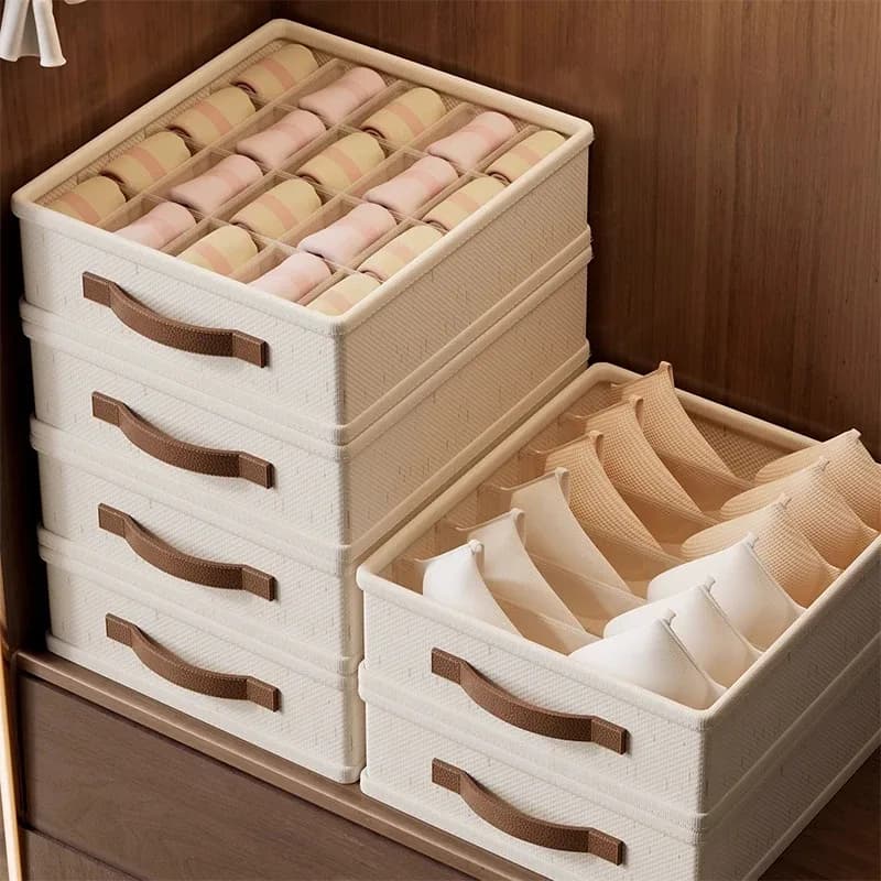 Organisateur de rangement pour sous-vêtements, soutiens-gorge et chaussettes - 6/7/20 compartiments - Image 2