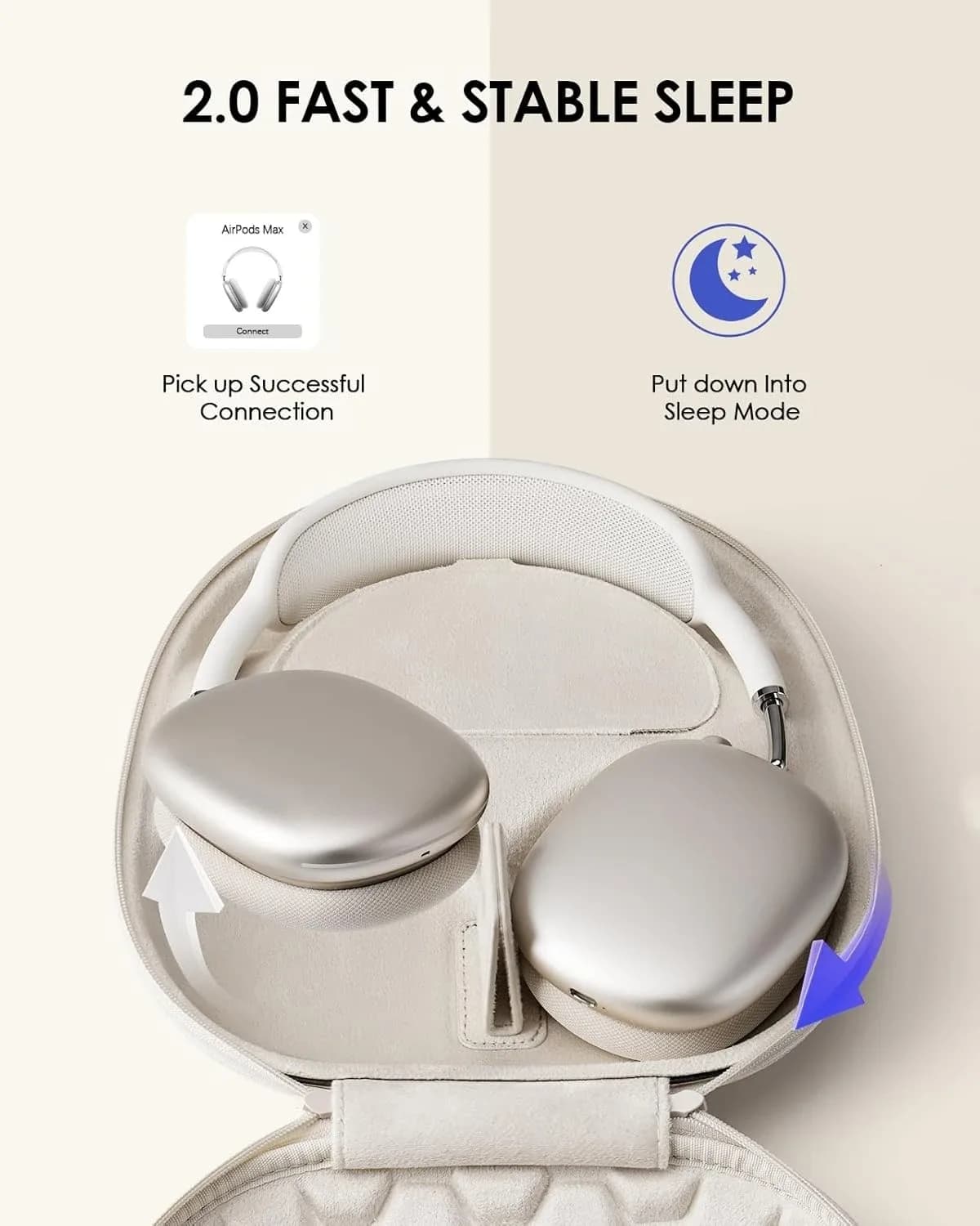 Étui de protection intelligent ultra-fin pour AirPods Max avec fermeture magnétique - Image 2