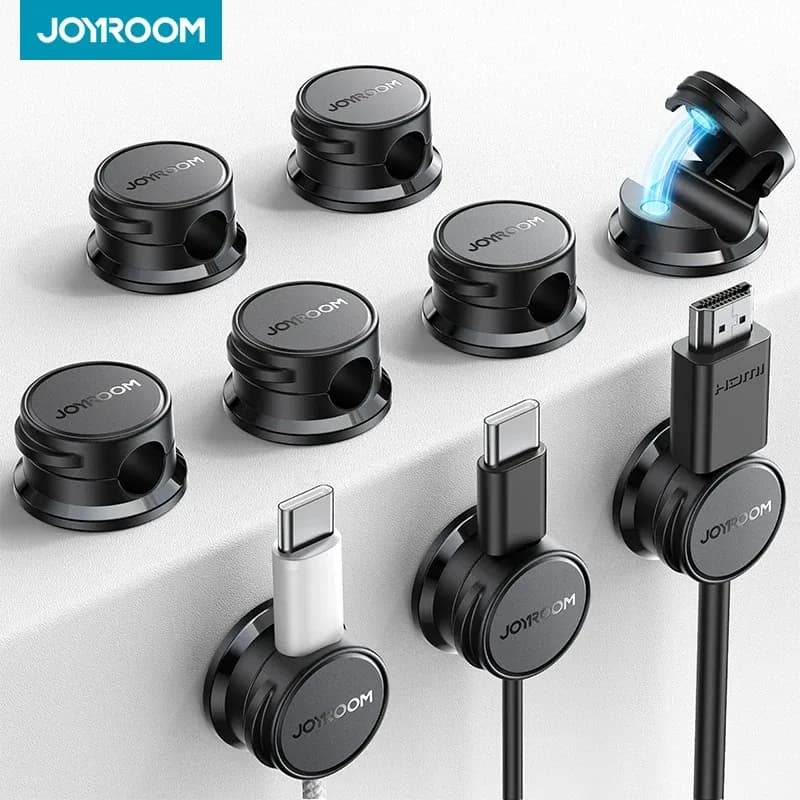 Joyoom Lot de 9 Clips de Câble Magnétiques, Organisateur de Câbles Adhésif JR-ZS468 - Image 1