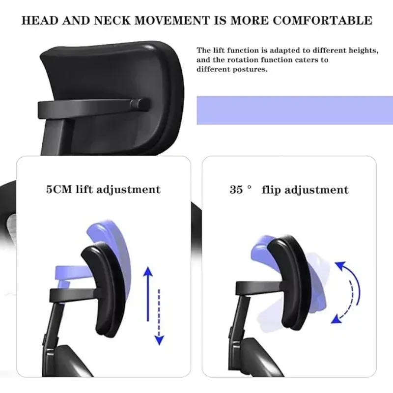 Appui-tête ergonomique pour chaise de bureau slide 3