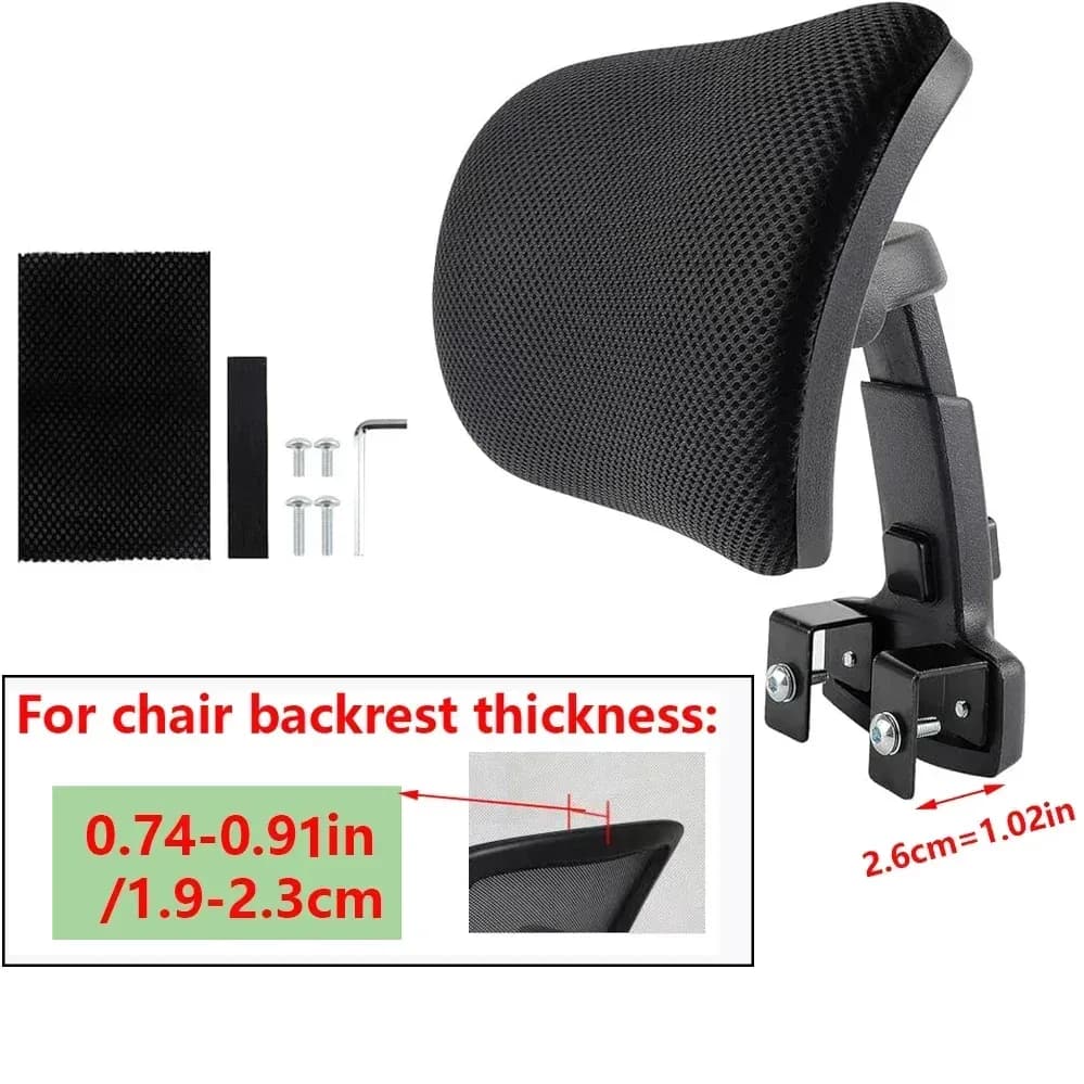 Appui-tête ergonomique pour chaise de bureau slide 9
