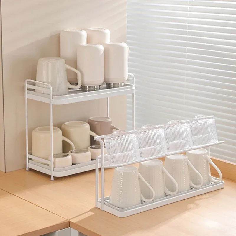 Organisateur de tasses avec plateau d'égouttement pour plan de travail - Image 6