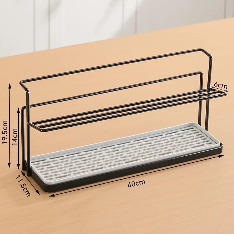 Organisateur de tasses avec plateau d'égouttement pour plan de travail slide 7