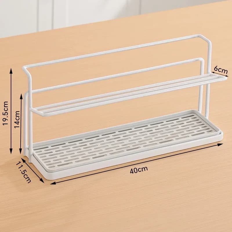 Organisateur de tasses avec plateau d'égouttement pour plan de travail slide 8