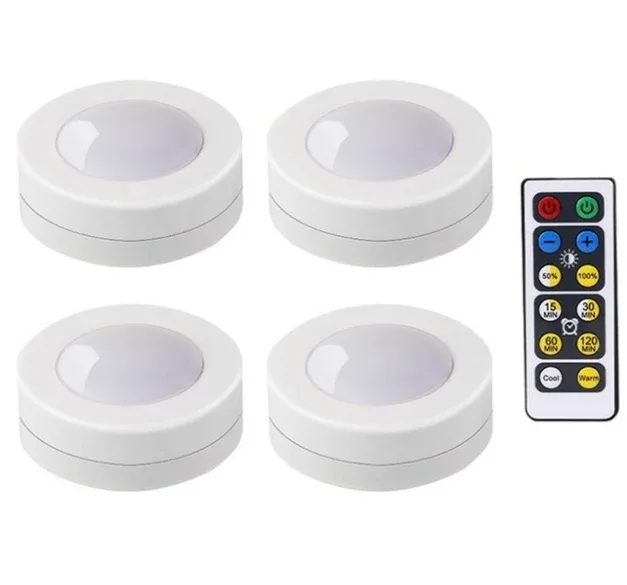 Spot LED sans fil à piles avec télécommande pour dessous de meuble, cuisine et placard slide 14