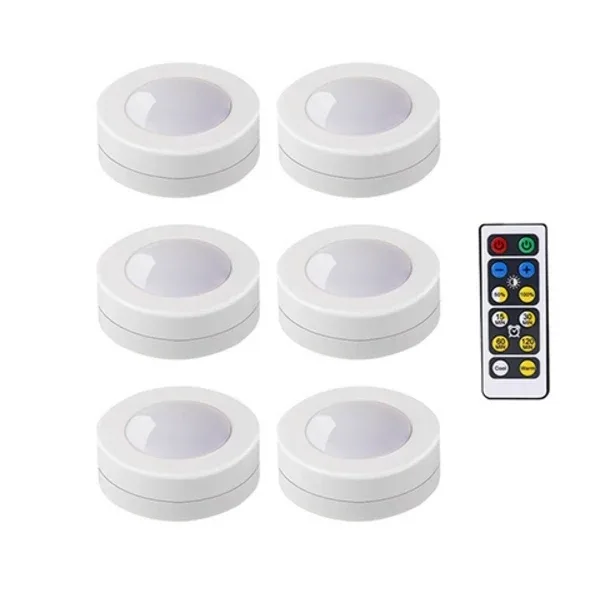 Spot LED sans fil à piles avec télécommande pour dessous de meuble, cuisine et placard slide 10