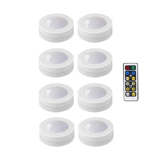 Spot LED sans fil à piles avec télécommande pour dessous de meuble, cuisine et placard slide 12