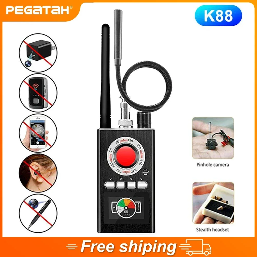 Détecteur anti-espion K88 : Scanner de signaux RF, GPS et micros GSM