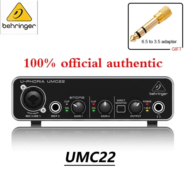 Interface Audio USB Behringer U-Phoria UMC22 / UM2 - Image 1