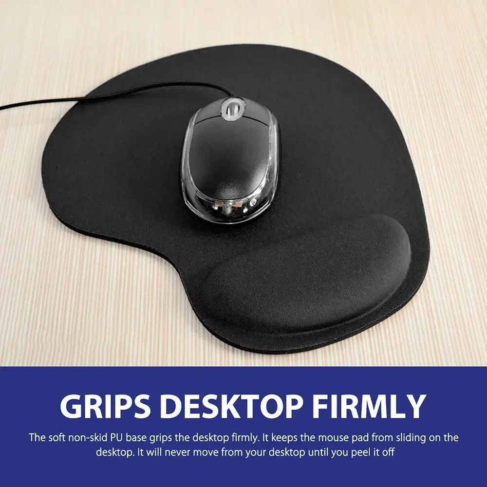 Tapis de souris ergonomique avec repose-poignet antidérapant - Image 3