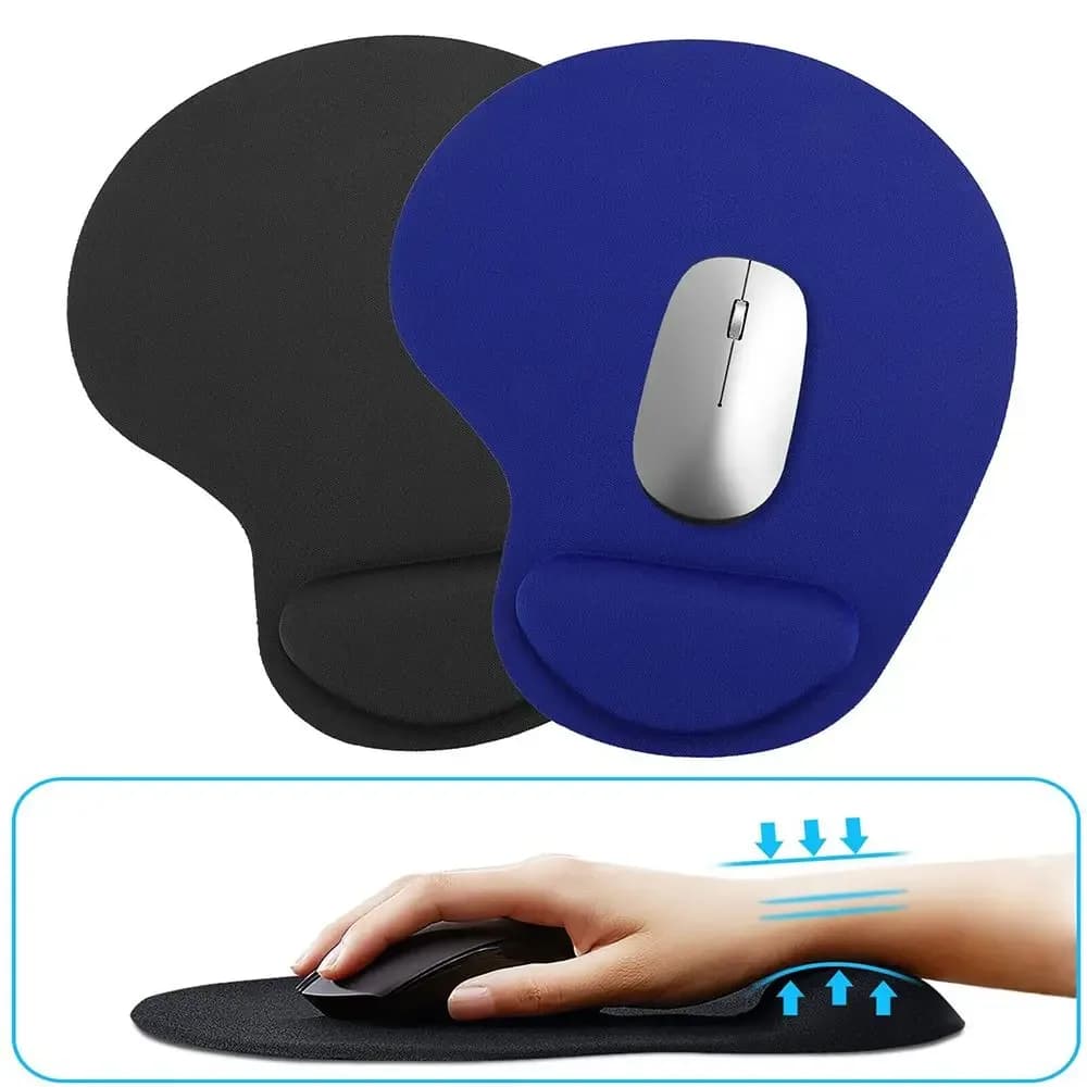 Tapis de souris ergonomique avec repose-poignet antidérapant - Image 1