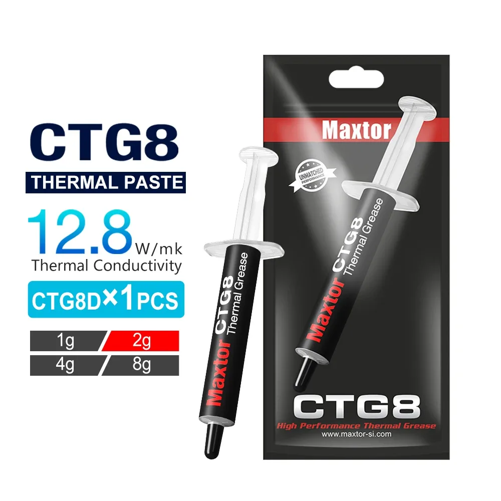 Maxtor CTG8 - Pâte thermique haute performance 12,8 W/mK pour CPU et GPU (1g/2g/4g) slide 12