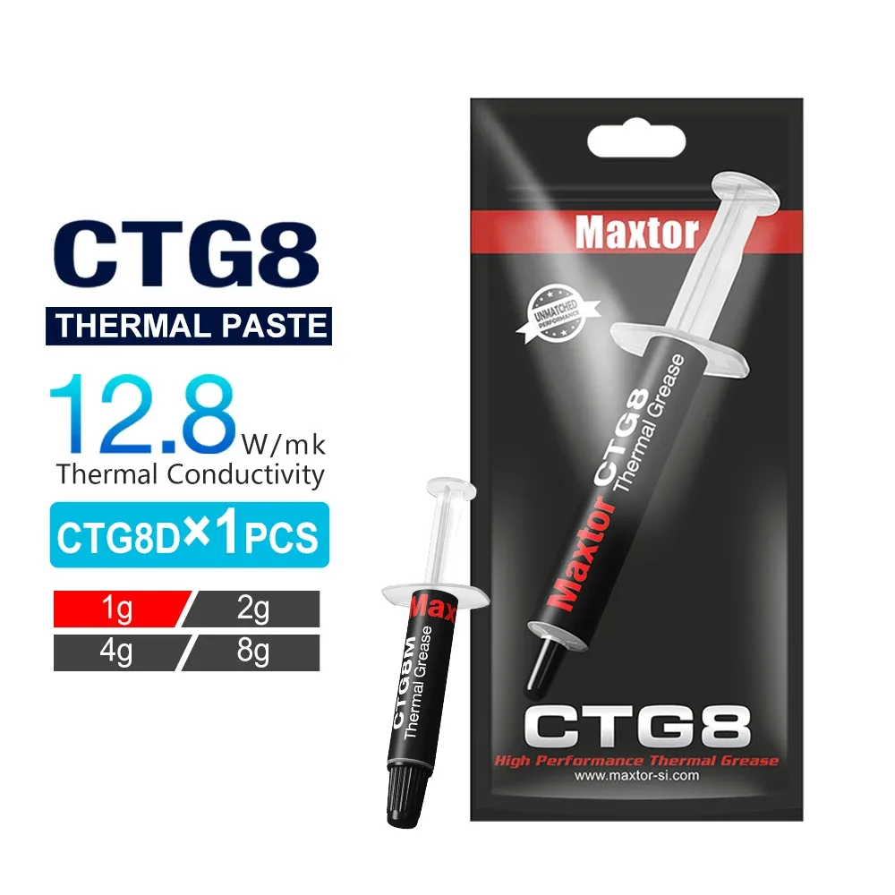 Maxtor CTG8 - Pâte thermique haute performance 12,8 W/mK pour CPU et GPU (1g/2g/4g) slide 7