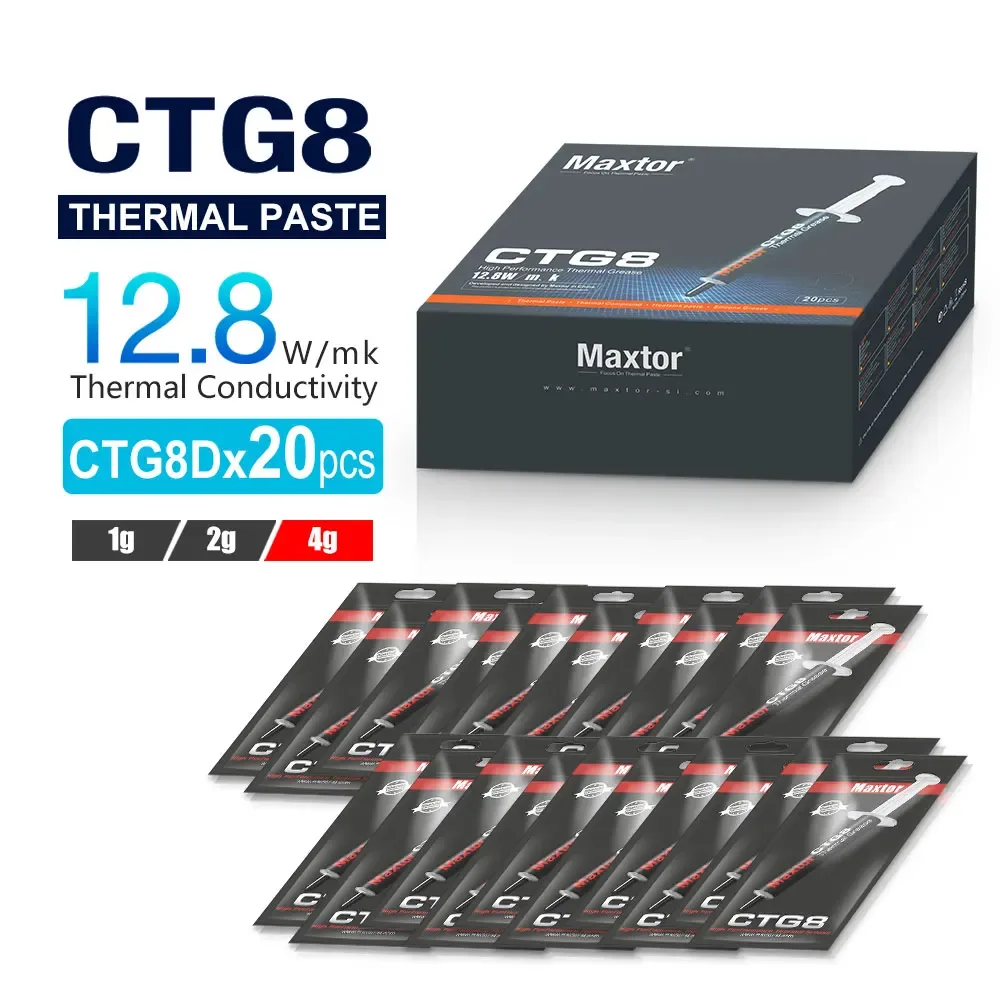 Maxtor CTG8 - Pâte thermique haute performance 12,8 W/mK pour CPU et GPU (1g/2g/4g) slide 10