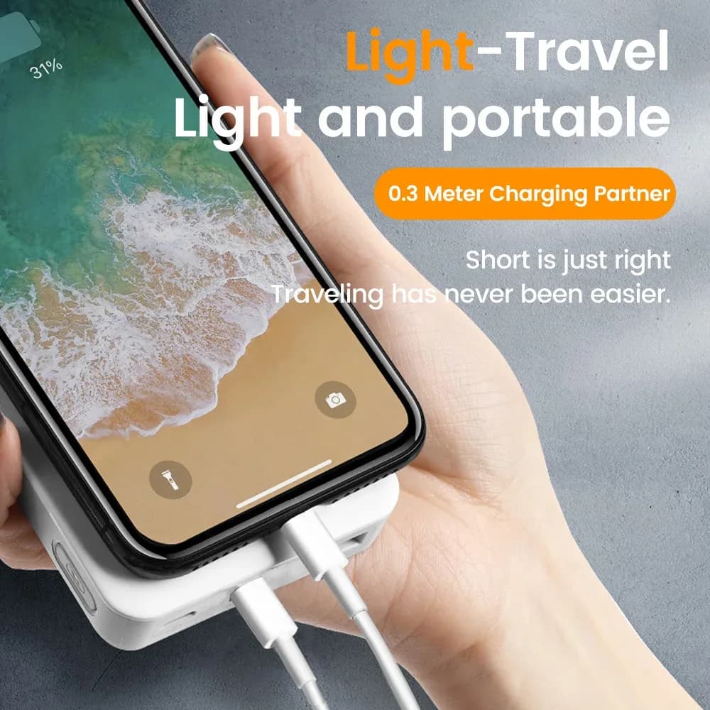 Câble Olaf USB-C vers USB-C (30 cm) - PD 60W - Charge rapide - Image 3