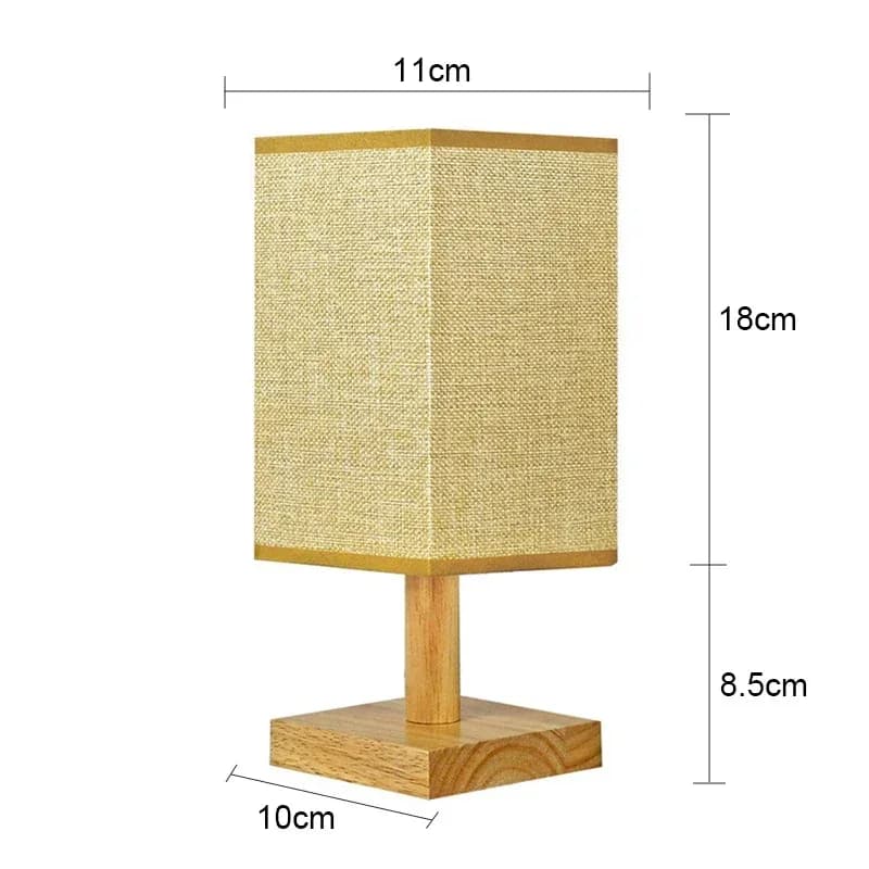 Lampe de chevet LED style chinois avec abat-jour en tissu slide 8
