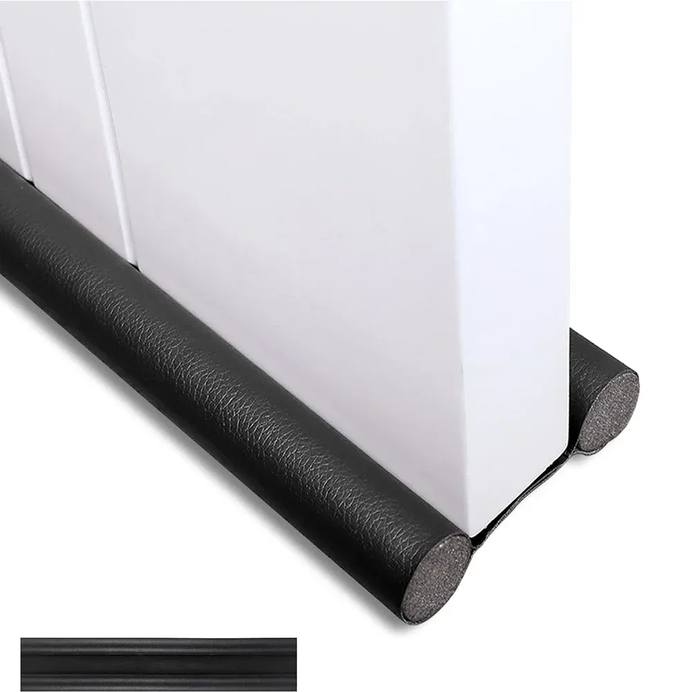 Bande d'étanchéité pour bas de porte en caoutchouc flexible, isolante et insonorisante - Image 2