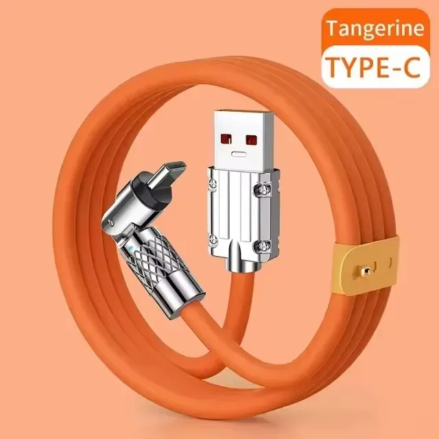 Câble de charge rapide USB 120W 6A avec connecteur rotatif à 540° slide 7