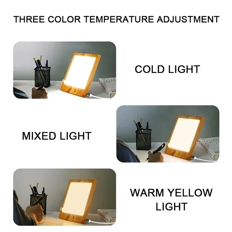 Lampe de luminothérapie LED 10000 Lux à intensité réglable et 3 modes de couleur slide 5