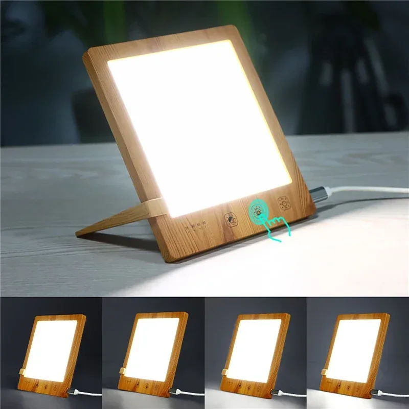 Lampe de luminothérapie LED 10000 Lux à intensité réglable et 3 modes de couleur