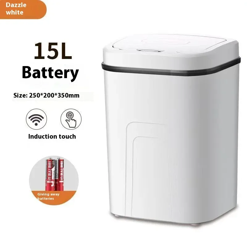 Poubelle intelligente 15L avec capteur de mouvement automatique slide 13