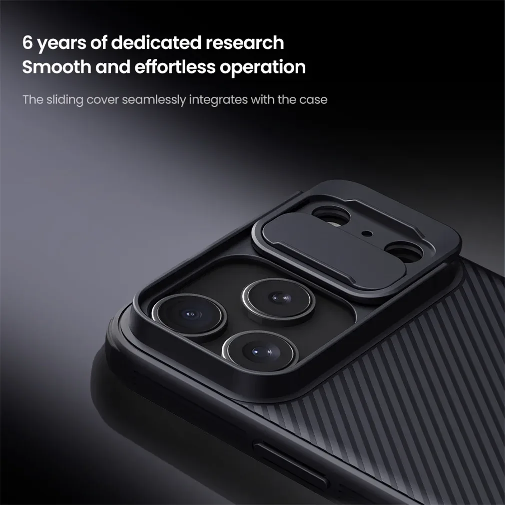 NILLKIN Coque CamShield Pro pour iPhone 17, 17 Air, 17 Pro et 17 Pro Max - Compatible MagSafe avec Protection Caméra Coulissante - Image 2