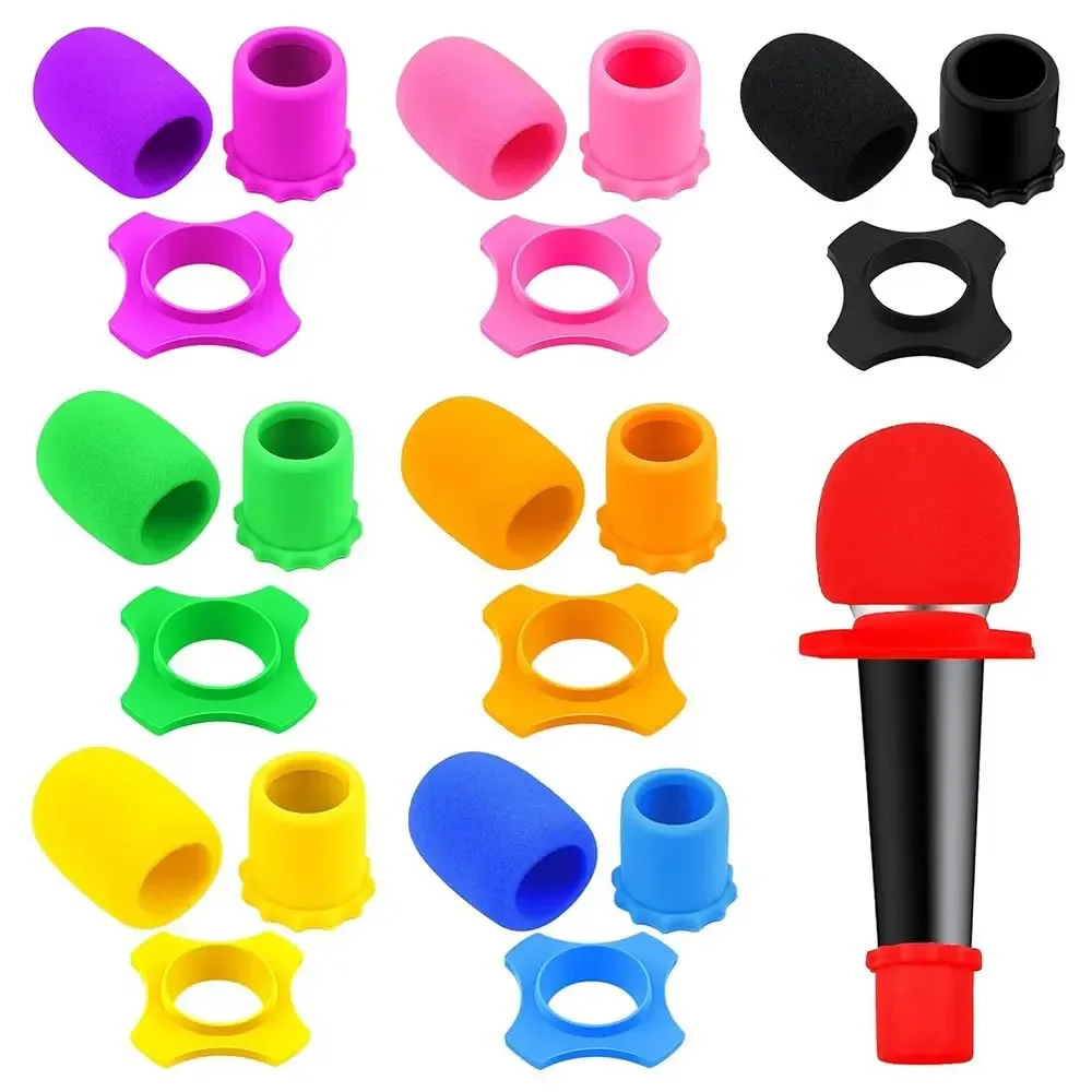Kit de Protection en Silicone pour Microphone : Anneau Anti-roulis et Base Antidérapante - Image 1