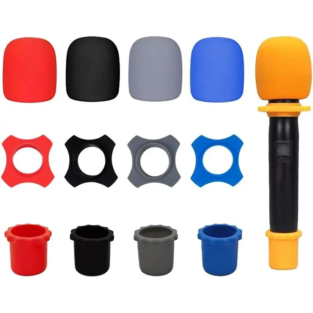 Kit de Protection en Silicone pour Microphone : Anneau Anti-roulis et Base Antidérapante - Image 6