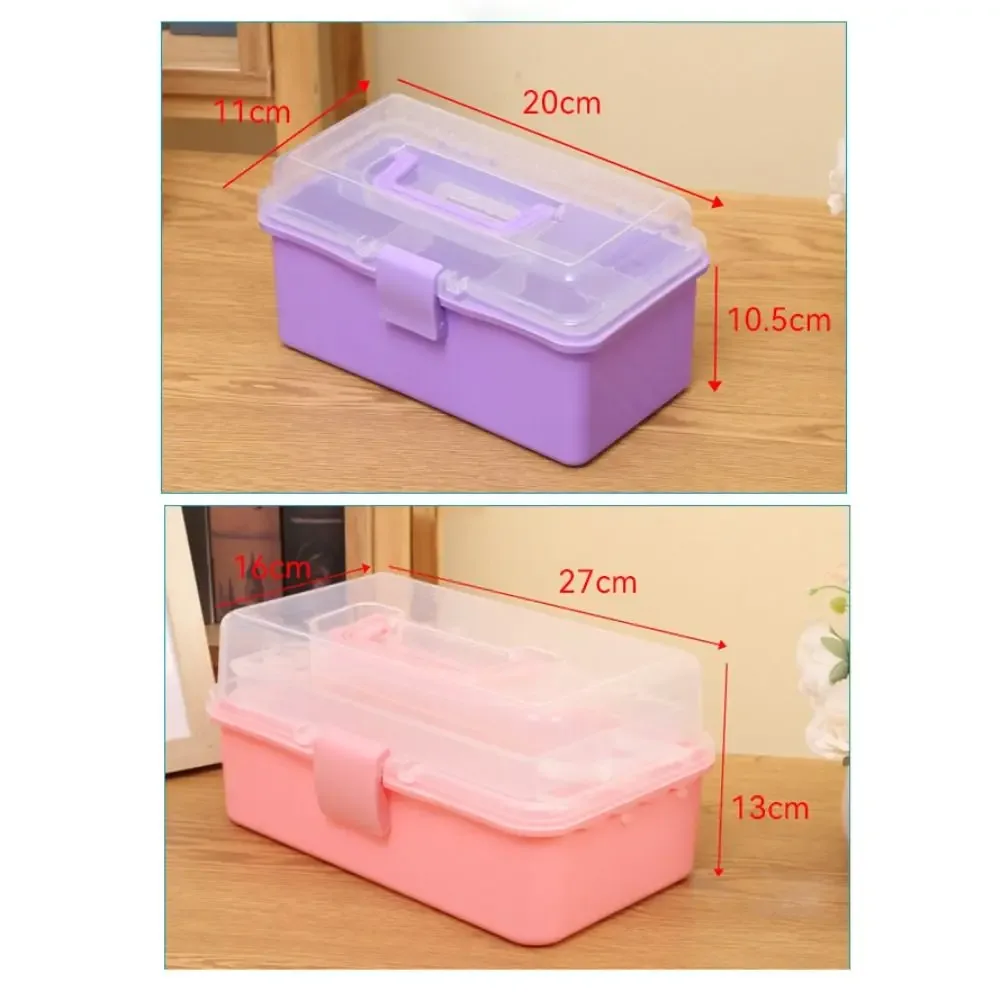 Boîte de rangement pliable à 2/3 niveaux pour maquillage et accessoires de beauté - Image 6