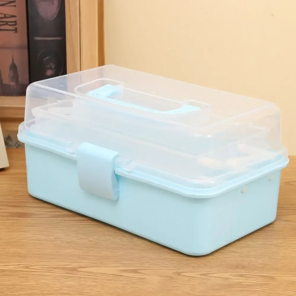 Boîte de rangement pliable à 2/3 niveaux pour maquillage et accessoires de beauté slide 8