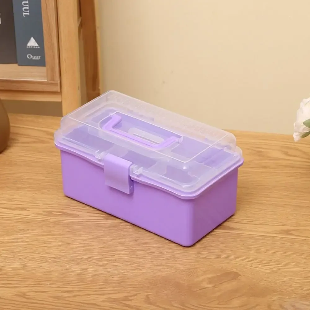 Boîte de rangement pliable à 2/3 niveaux pour maquillage et accessoires de beauté slide 9