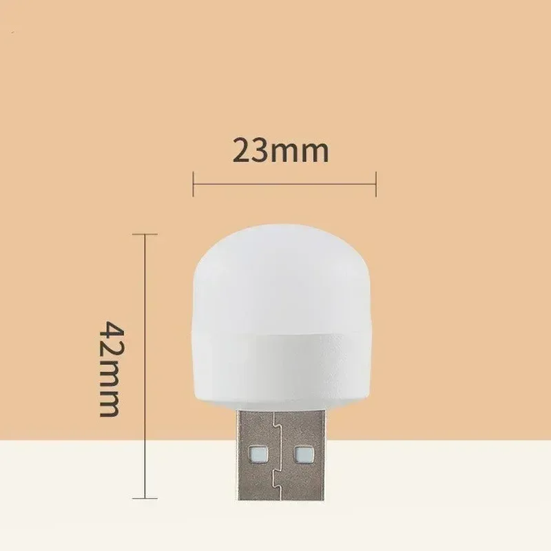 Mini veilleuse LED USB blanc chaud - Lampe de lecture avec protection oculaire - Image 6