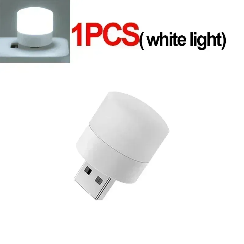 Mini veilleuse LED USB blanc chaud - Lampe de lecture avec protection oculaire slide 8