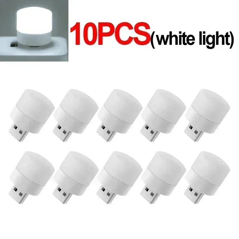 Mini veilleuse LED USB blanc chaud - Lampe de lecture avec protection oculaire slide 9