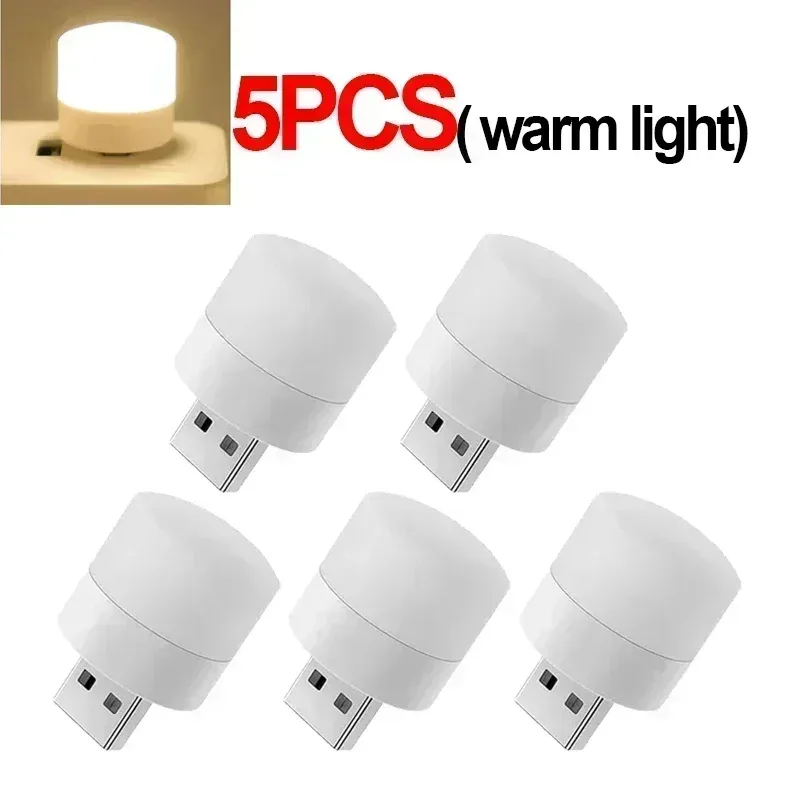 Mini veilleuse LED USB blanc chaud - Lampe de lecture avec protection oculaire slide 20