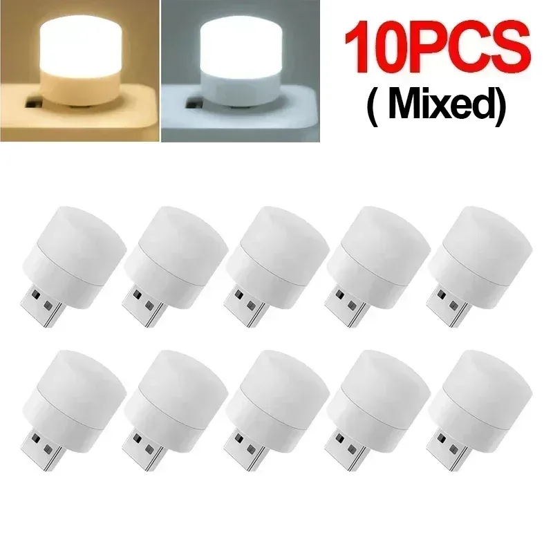 Mini veilleuse LED USB blanc chaud - Lampe de lecture avec protection oculaire slide 21