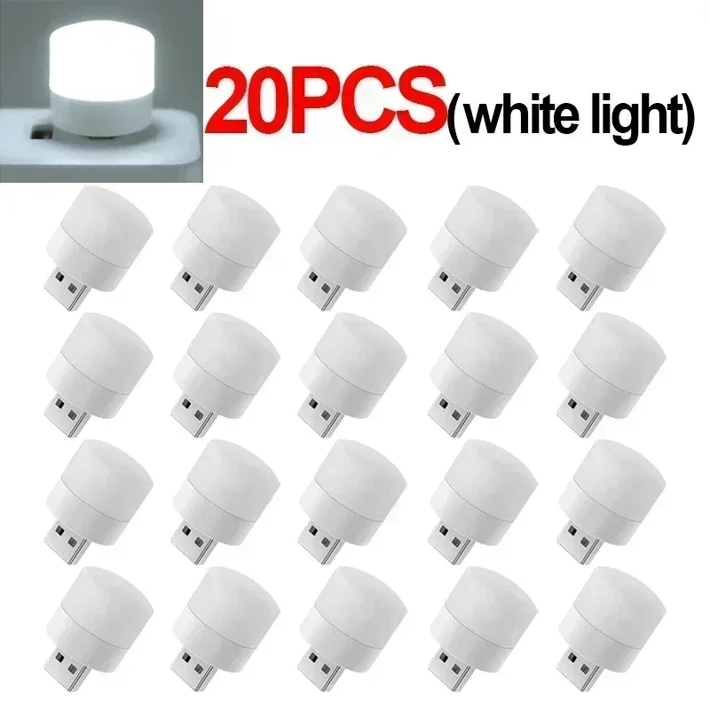 Mini veilleuse LED USB blanc chaud - Lampe de lecture avec protection oculaire slide 18
