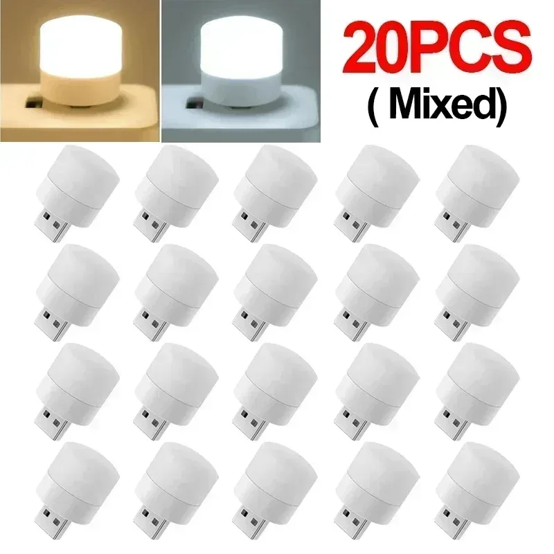 Mini veilleuse LED USB blanc chaud - Lampe de lecture avec protection oculaire slide 14