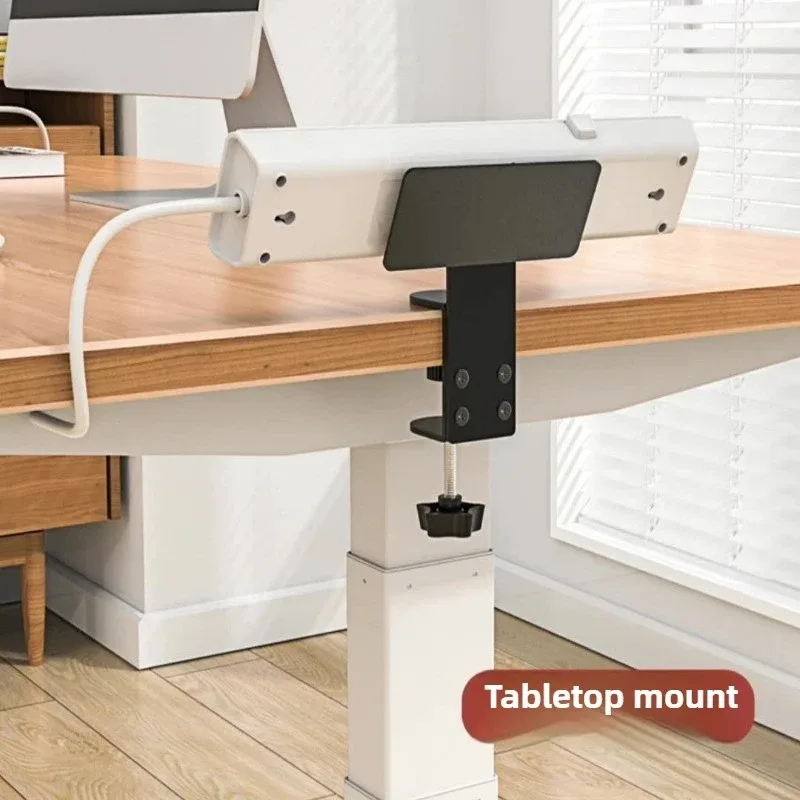 Plateau de gestion de câbles et support de multiprise sous bureau sans perçage - Image 6