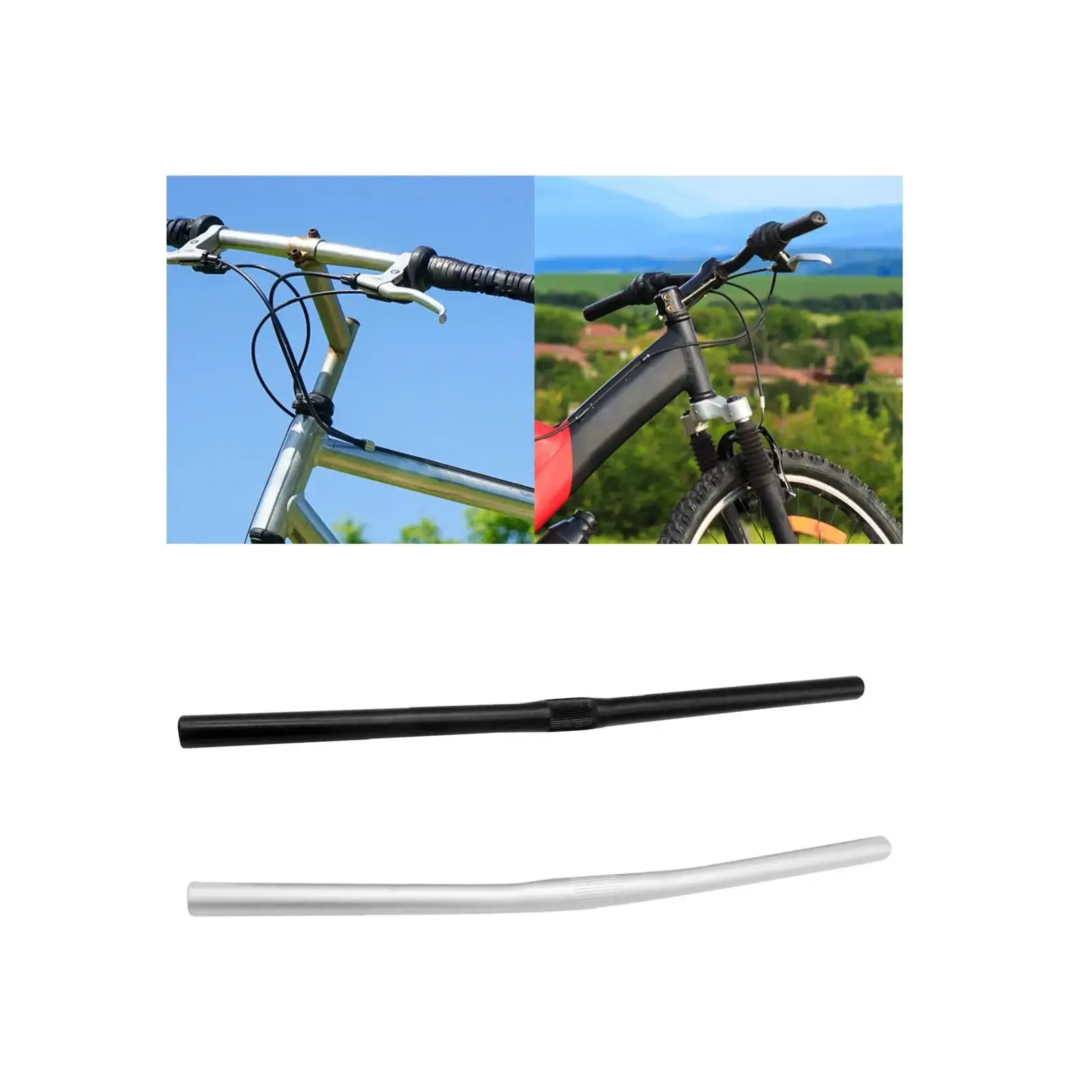 Guidon de vélo relevé ultraléger 540 mm pour potence 25,4 mm slide 5