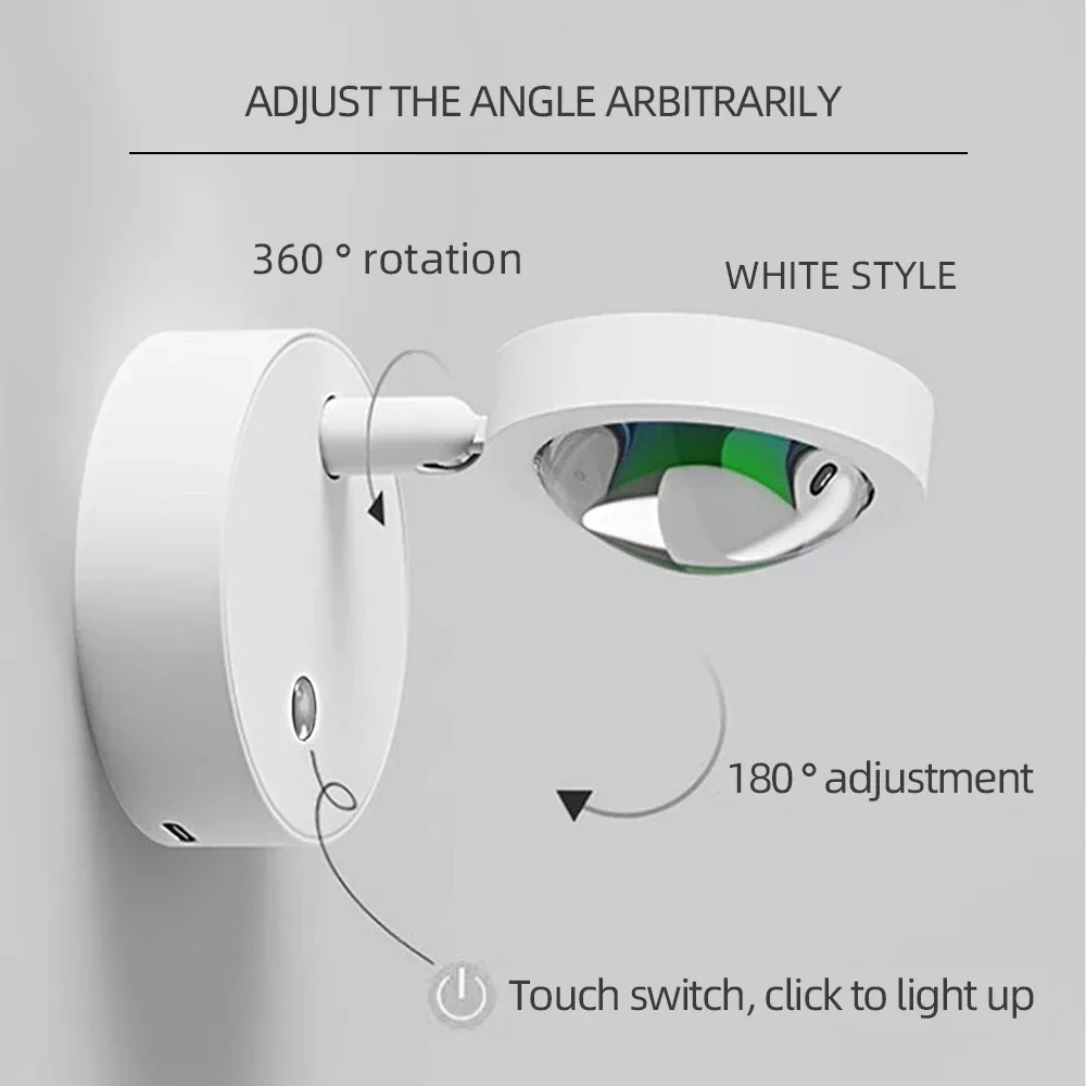 Projecteur LED Coucher de Soleil Magnétique et Rechargeable - Rotation 360° et Variateur Tactile slide 4