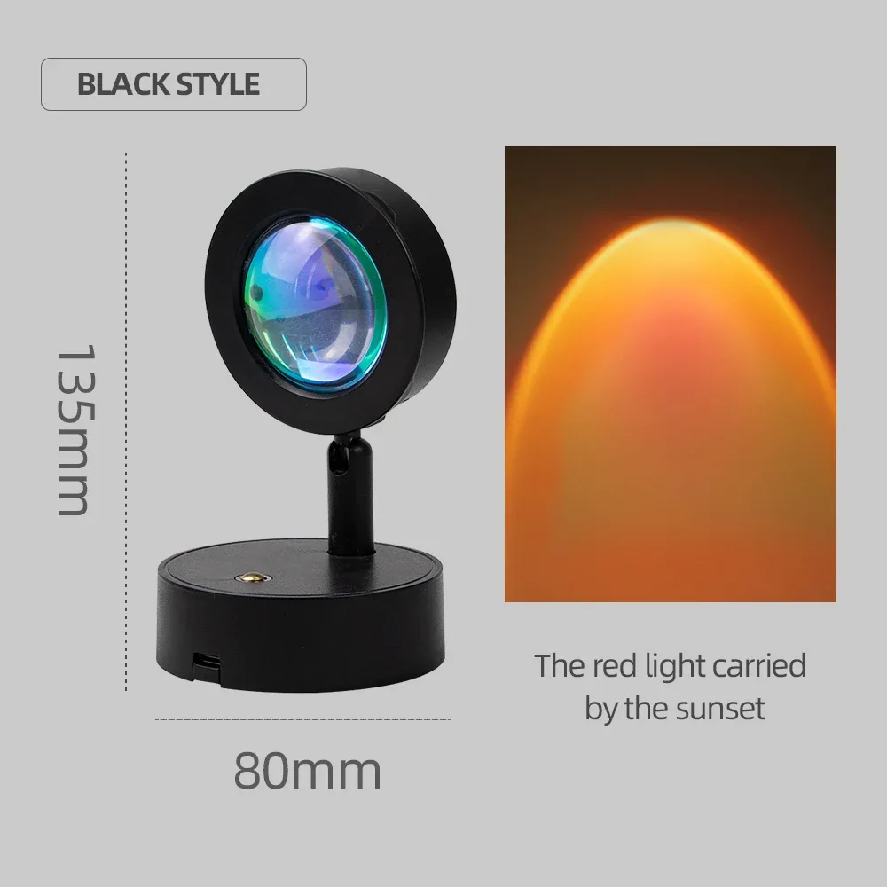 Projecteur LED Coucher de Soleil Magnétique et Rechargeable - Rotation 360° et Variateur Tactile slide 7
