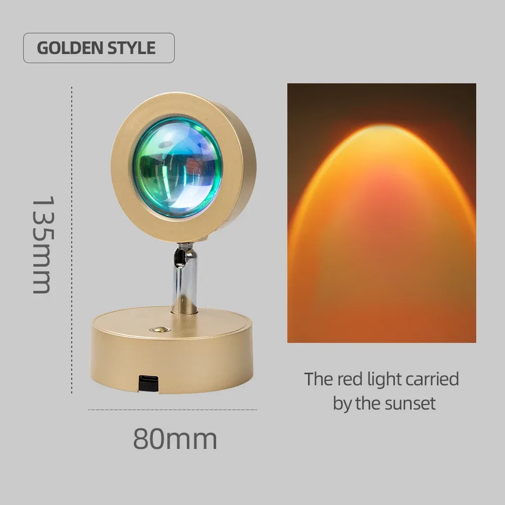 Projecteur LED Coucher de Soleil Magnétique et Rechargeable - Rotation 360° et Variateur Tactile slide 12