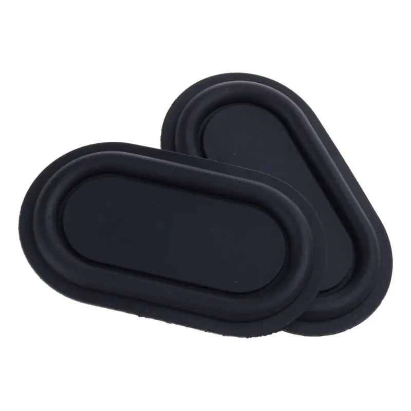 Lot de 2 radiateurs passifs en caoutchouc noir et laiton pour haut-parleur slide 2