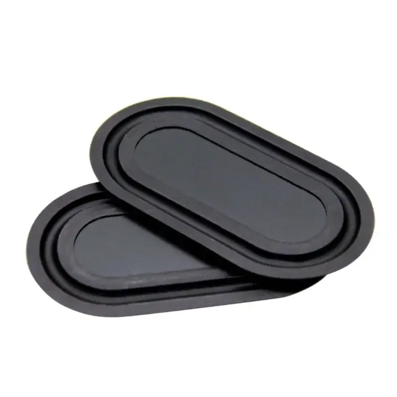 Lot de 2 radiateurs passifs en caoutchouc noir et laiton pour haut-parleur slide 5