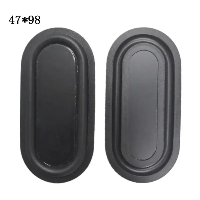 Lot de 2 radiateurs passifs en caoutchouc noir et laiton pour haut-parleur slide 14