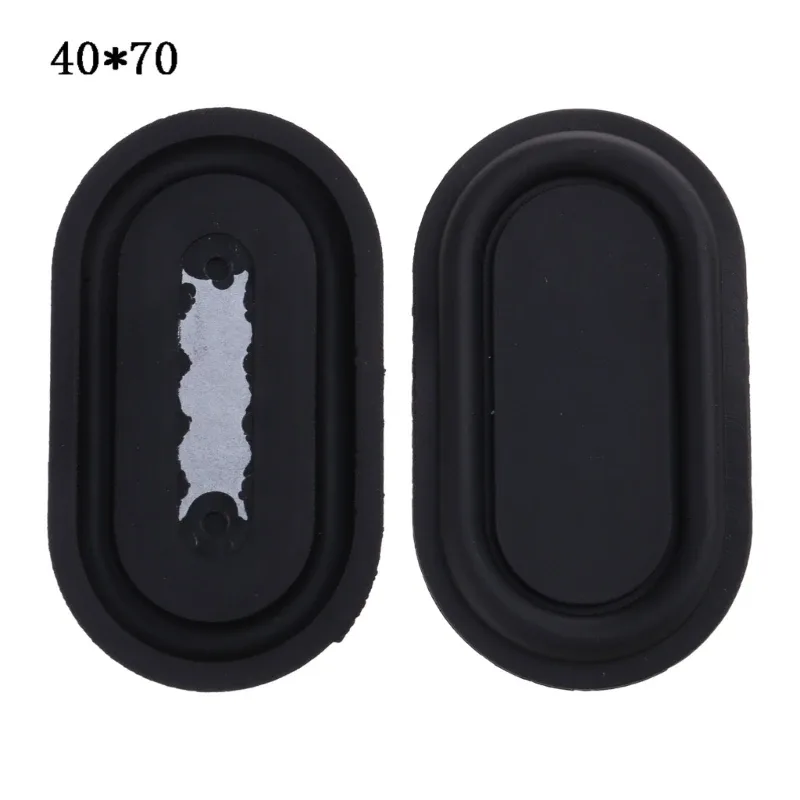 Lot de 2 radiateurs passifs en caoutchouc noir et laiton pour haut-parleur slide 15