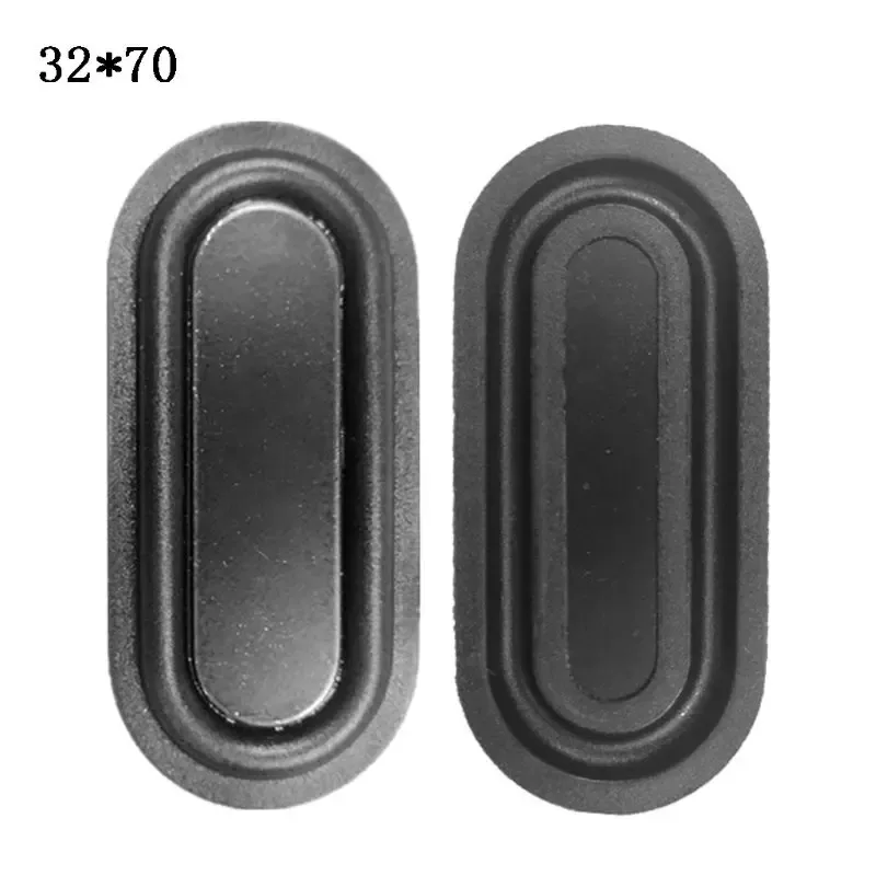 Lot de 2 radiateurs passifs en caoutchouc noir et laiton pour haut-parleur slide 10
